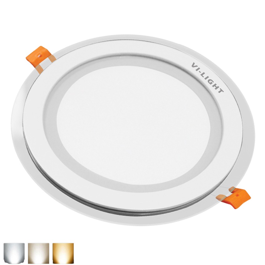 Đèn Led Downlight 18W đổi màu âm trần tròn LRE01R18WX2(kính) VI-LIGHT